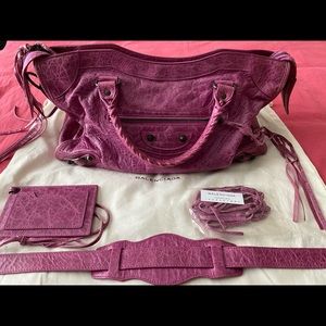 BALENCIAGA City Bag Magenta